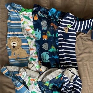 Just one you cotton footie pajamas